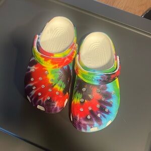 Rainbow crocs
